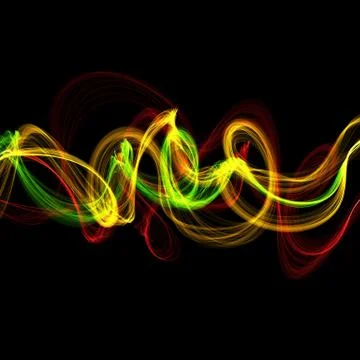 Abstract twisted waves Stock Illustration