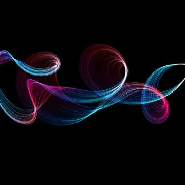 Abstract twisted waves 스톡 일러스트