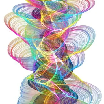 Abstract twisted waves 스톡 일러스트