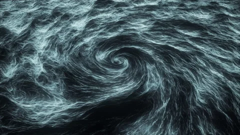 Abstract Twisting Rip Tide Ocean Loop Background Stock Footage 141009033