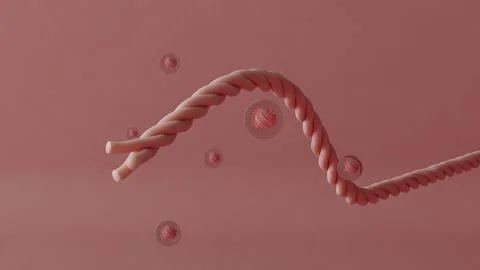 Abstract Twisting Tube Stock Illustration