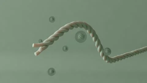 Abstract Twisting Tube Stock Illustration