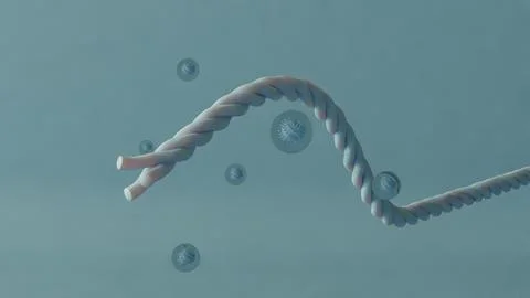 Abstract Twisting Tube Stock Illustration