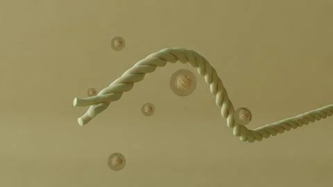 Abstract Twisting Tube Stock Illustration