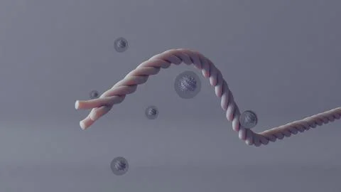 Abstract Twisting Tube Stock Illustration