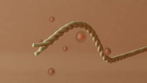 Abstract Twisting Tube Stock Illustration