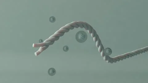 Abstract Twisting Tube Stock Illustration