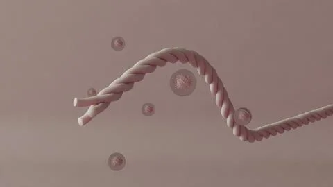 Abstract Twisting Tube Stock Illustration