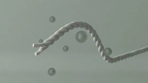 Abstract Twisting Tube Stock Illustration