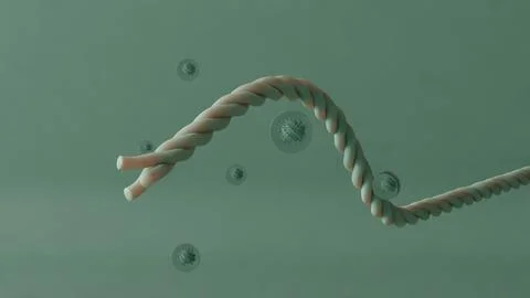 Abstract Twisting Tube Stock Illustration