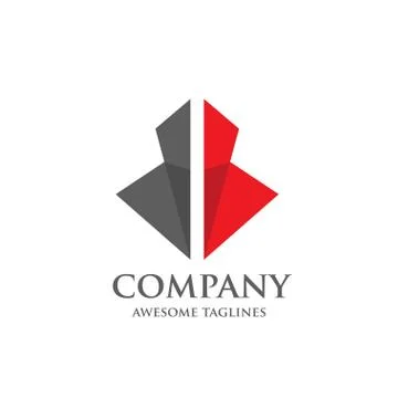 Abstract two Arrow shape vector Stock Illustration