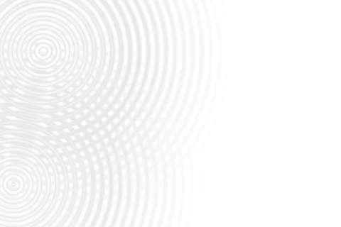 Abstract two gray circle oscillating on white background Stock Illustration