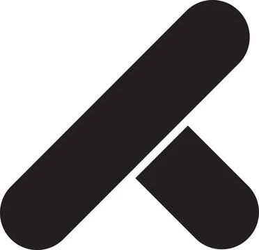 Abstract two lines logo illustration in trendy and minimal style Stock Illustration