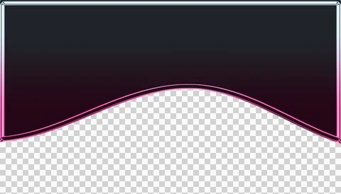 Abstract of two overlapping white waves on dark purple background transparent Illustrazione stock