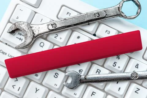 Abstract Typing Presentation Message, Retyping New Email Password, Chatting Stockfoto's