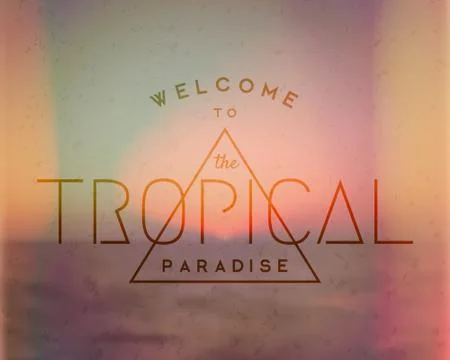 Abstract Typographic Summer Design Stock Illustration