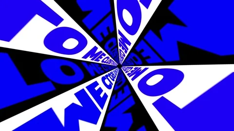 Abstract typography close to me text spinning in tunnel dynamic featuring close Video stock 342747271