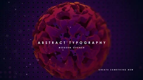 Abstract Typography Intro Stockmateriaal After Effects