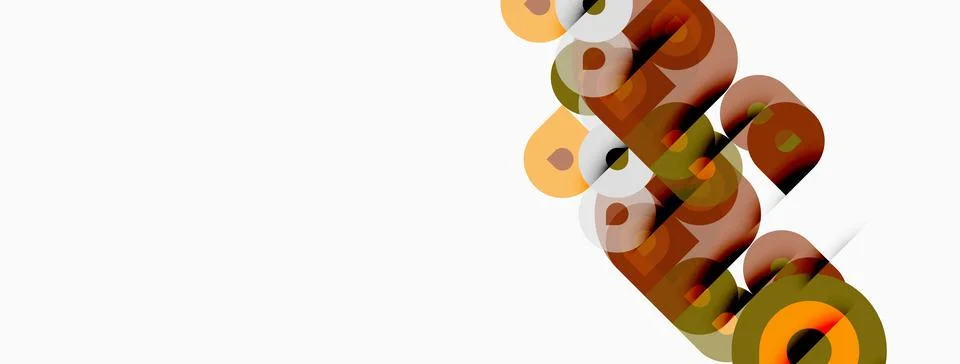 Abstract typography, layered text elements, warm color palette, modern design イラスト素材