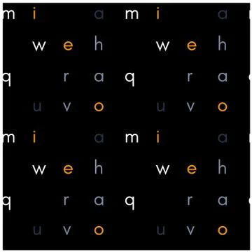 Abstract typography seamless pattern Stock Illustration