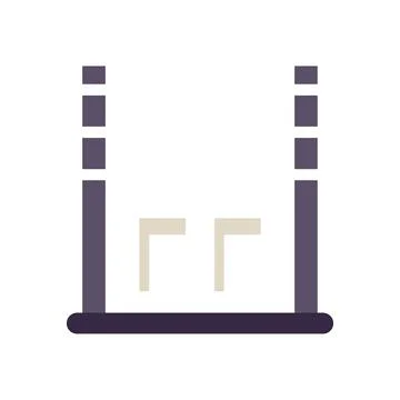Abstract ui icon showing open bracket symbol イラスト素材