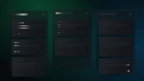 Abstract UI Skeleton Loading Animation Loop Data Processing Progress Bar on.. Stock Footage 347820303