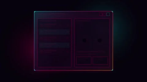 Abstract UI Skeleton Loading Animation Loop with Dynamic Data and Progress .. Stock Footage 347820324