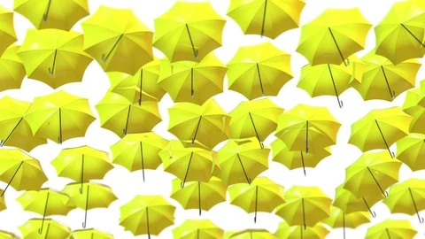 Abstract Umbrellas Soaring in the air loop background Stock Footage 73242631