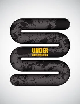 Abstract under construction background with special design Stock Illustration