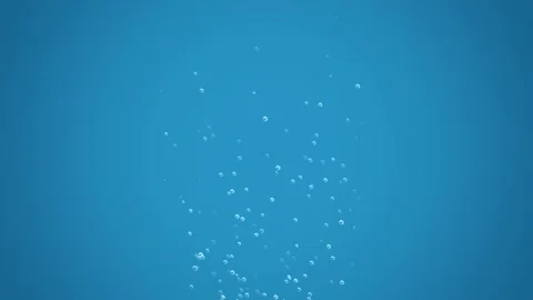 Abstract Underwater air bubbles flowing 4K, Screen loop Animation, Ocean Stock Footage 276323609