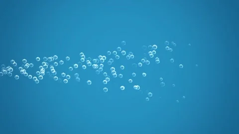 Abstract Underwater air bubbles flowing 4K, Screen loop Animation, Ocean Stock Footage 276323721