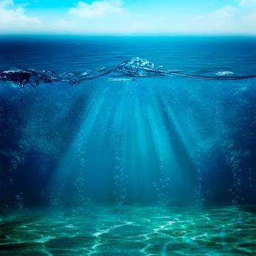 Abstract underwater backgrounds for your design Stock Illustration