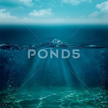 Abstract underwater backgrounds for your design Stock Photos