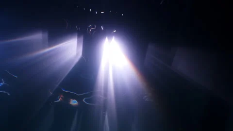 Abstract underwater shot of light filtering down from pier deck Stock Footage 346310619