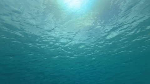 Abstract underwater surface sun Stock Footage 317189799