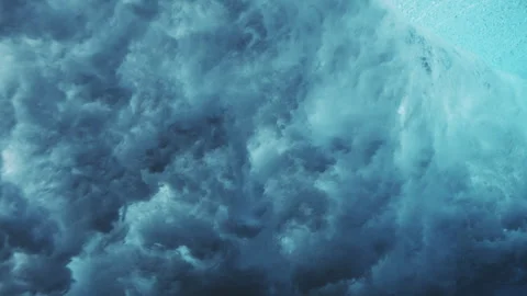 Abstract Underwater Wave Texture with Bubbles and Tropical Light Stock Footage 329103456