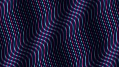 Abstract undulating glowing neon lines audio visualizer spectrum animation .. Stock Footage 344709559