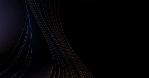 Abstract undulating layers in a harmonious palette of yellow and blue Stock-Footage 254416612