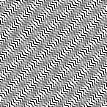 Abstract, undulating lines. Vector background with dynamism. 스톡 일러스트