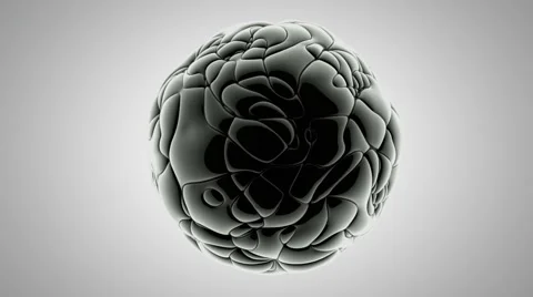 Abstract undulating sphere Video stock 882044