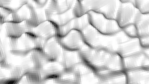 Abstract uneven deforming animated surface. background. 3d render Stock Footage 120577181