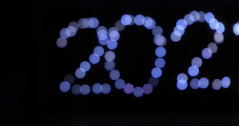 Abstract unfocused background with New Year and Christmas 2022 Stock-Footage 161007503