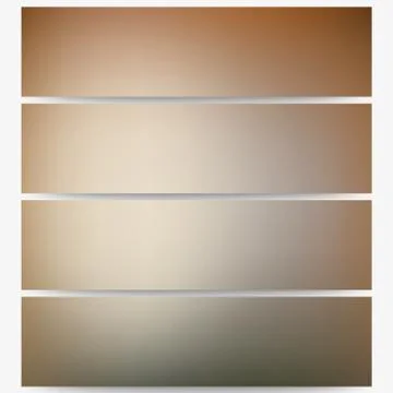 Abstract unfocused natural headers set, blurred design vector Stock Illustration