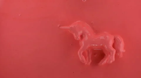 Abstract Unicorn Dive Video stock 58102747