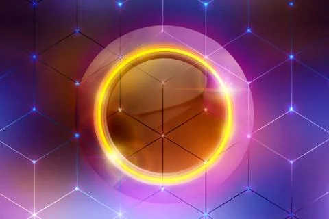 Abstract Unique Artistic Smooth Multicolored Modern Network Artwork Stock Illustration