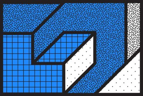 Abstract universal geometric vector background with minimal Illustrazione stock