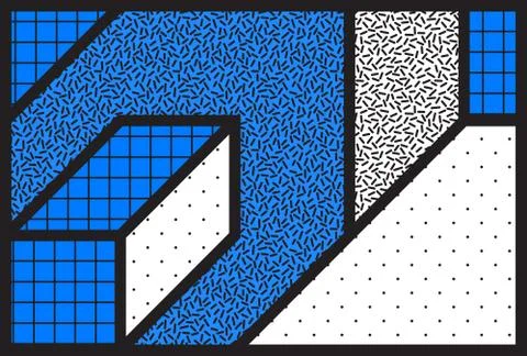 Abstract universal geometric vector background with minimal Illustrazione stock