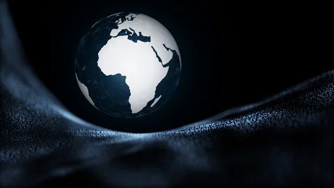 Abstract universe with earth planet Vídeo Stock 130053301