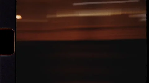 Abstract urban light trails from a moving car at night Stock-Footage 319043738
