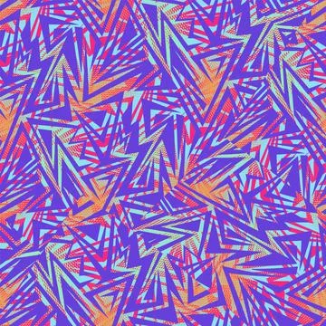 Abstract urban pattern with curved geometry elements and dots Stock Illustration